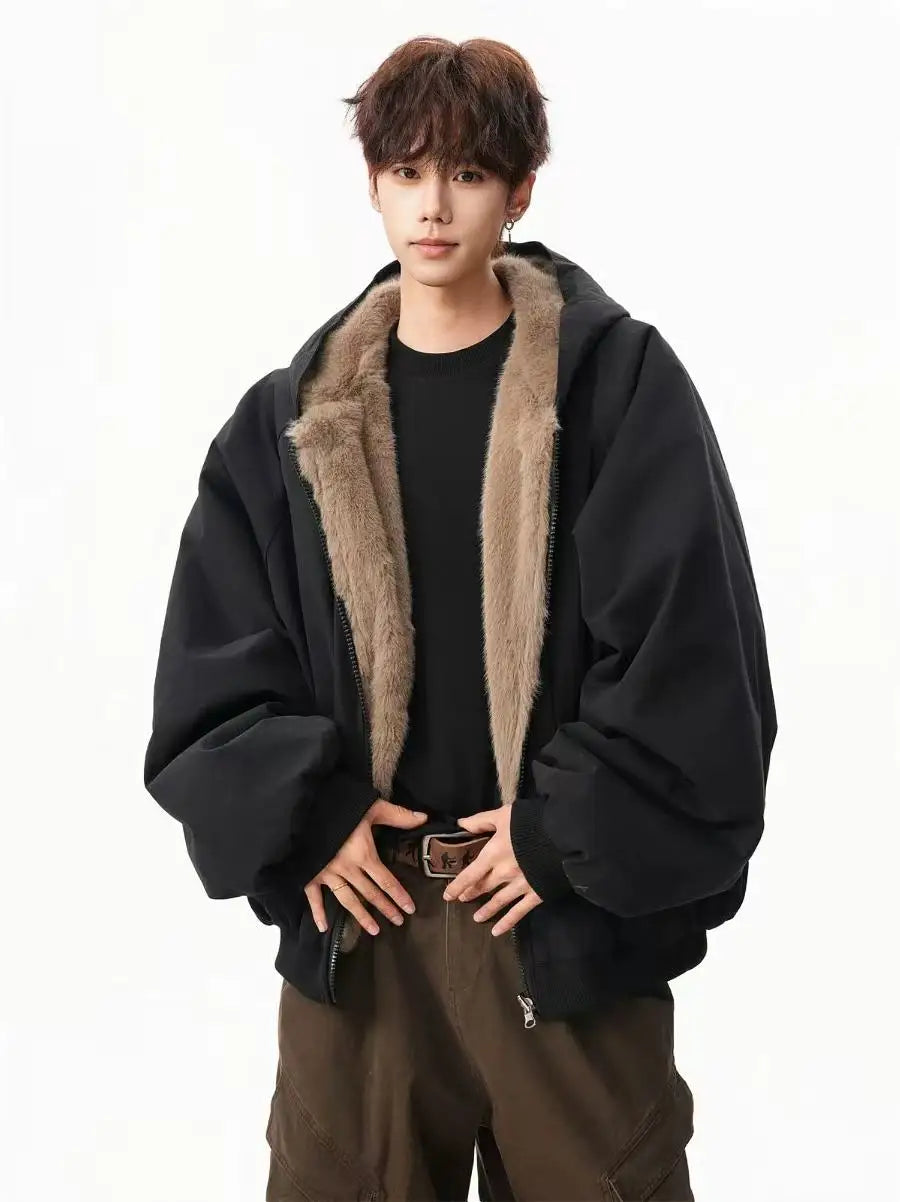 Men's Fashion 2026 Winter New Velvet High-end Long.