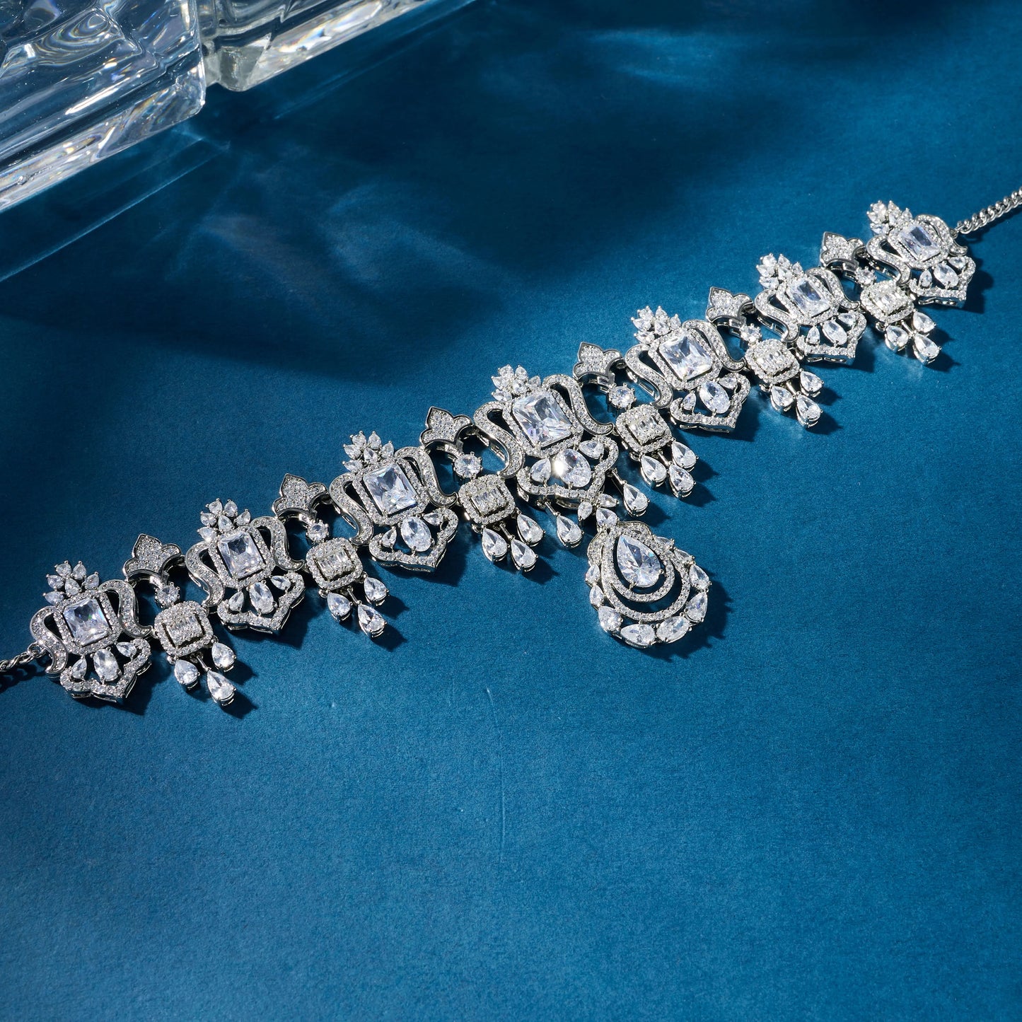 INJEWELIFE Choker Necklace and Earrings for Women's