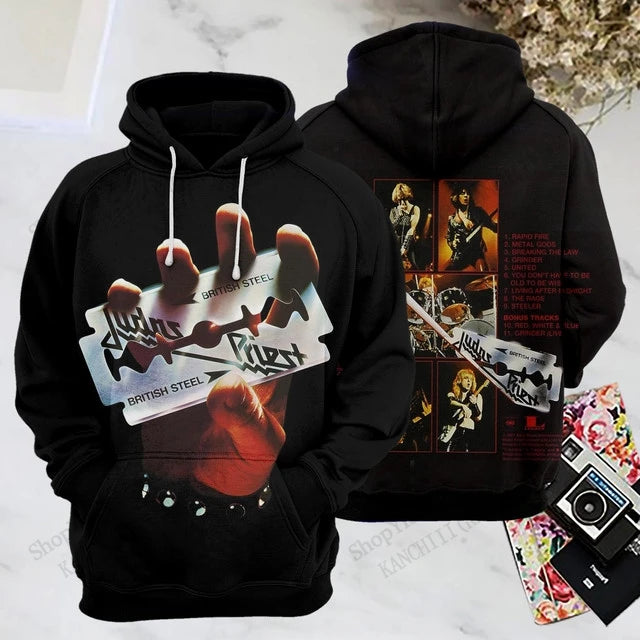 Rock Band Judas Priest 3d Print Hoodies Men Women Fashion Sports Hoodie
