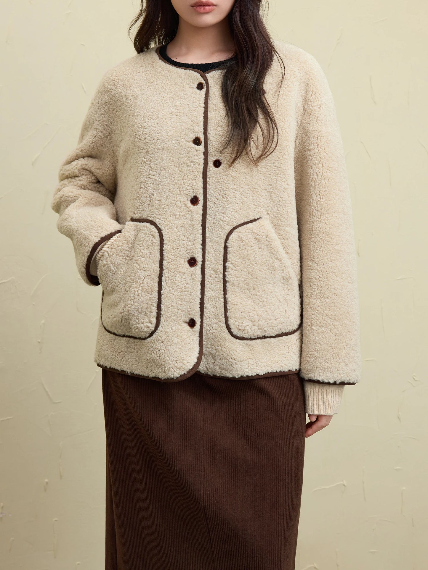 DUSHU Women Winter Coat With Scarf