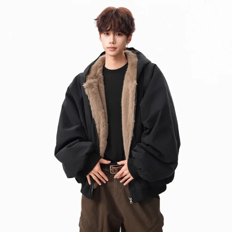 Men's Fashion  2026 Winter New Velvet High-end Long.