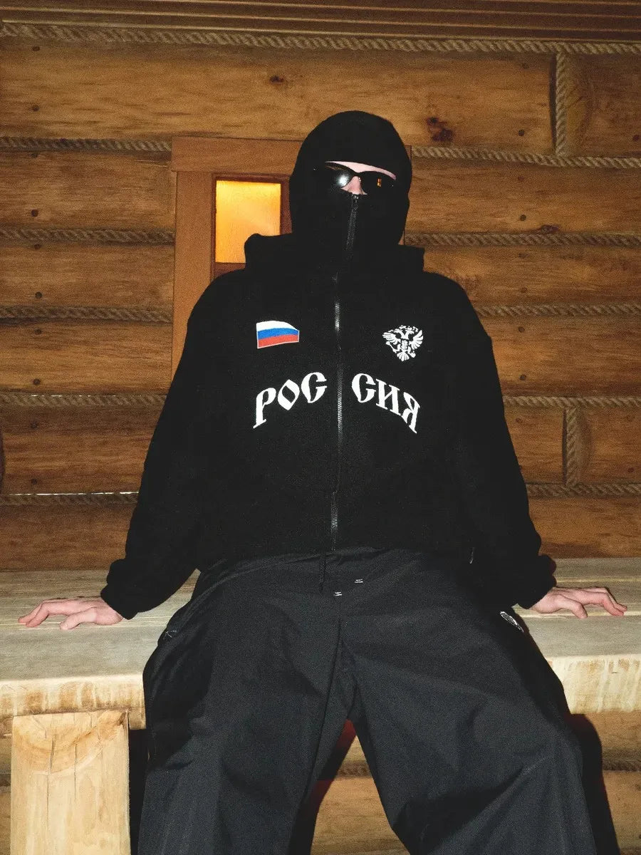 Fashionable Street Style Russian Balaclava Hoodle.