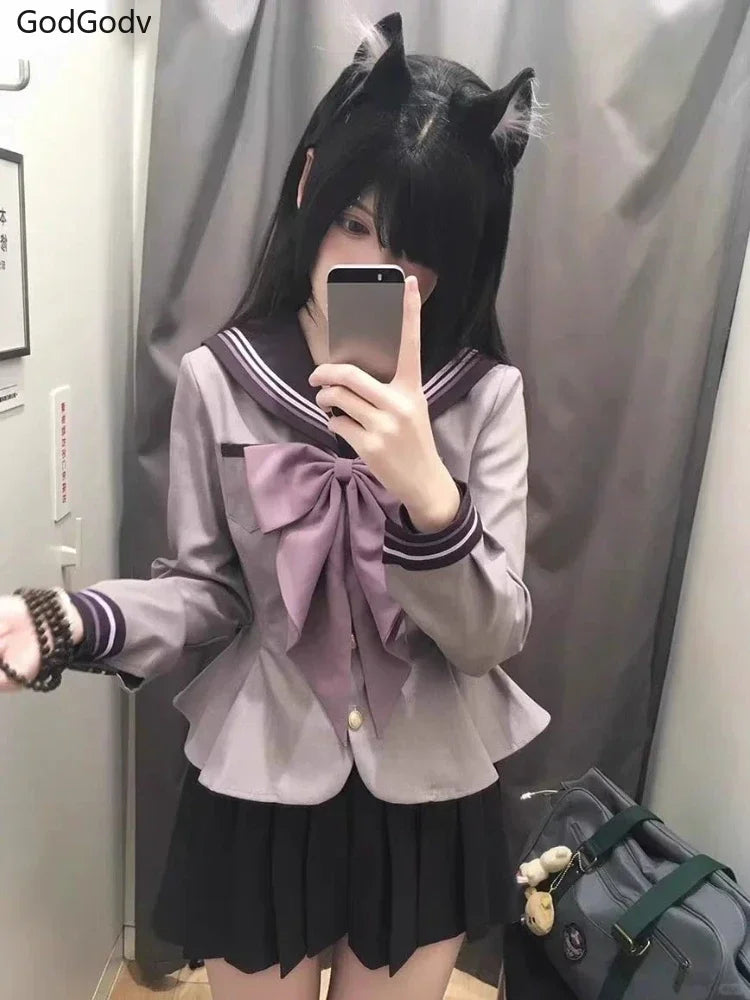 Spring Sweet Lolita 2 Piece Set Women Outfits