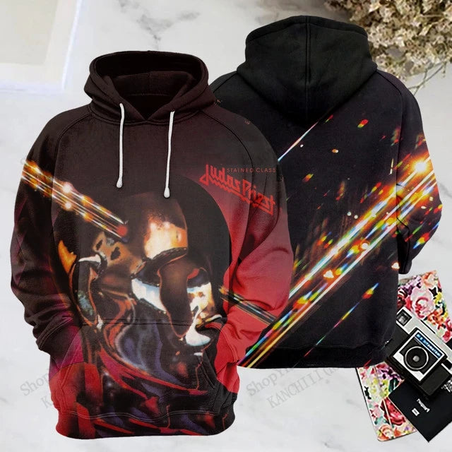 Rock Band Judas Priest 3d Print Hoodies Men Women Fashion Sports Hoodie