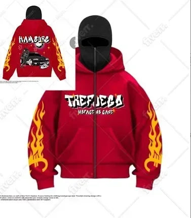 Fashionable Street Style Russian Balaclava Hoodle.